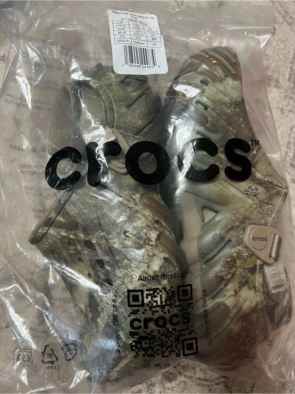 UNISEX Crocs Realtree APX Echo RO Clg Camo